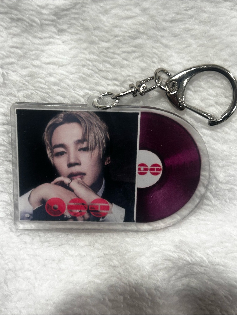 8 pieces, FULL SET BTS Arirang Purple Vinyl Record Keychain - Picture 4 of 9